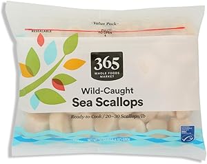 365 by Whole Foods Market Wild Caught Sea Scallops 20/30, 24 OZ