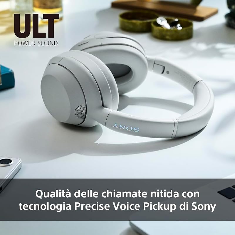 ULT WEAR – Cuffie wireless con noise cancelling, bassi profondi e potenti, stesso processore delle WH-1000XM5, chiamate nitide, batteria fino a 30 ore, compatibili con iOS e Android – Nero