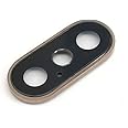E-REPAIR Rear Back Camera Cover Bracket Glass Lens Replacement for iPhone Xs and XS Max (Gold)