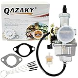 QAZAKY Pz27 Carburetor Carb Cable Choke 27mm for 4-stroke CG 125cc 150cc 200cc 250cc ATV Go Kart Dirt Bike Taotao Sunl Buyang Coolsport Lifan Kazuma Zongshen Chinese
