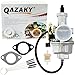 QAZAKY Pz27 Carburetor Carb Cable Choke 27mm for 4-stroke CG 125cc 150cc 200cc 250cc ATV Go Kart Dirt Bike Taotao Sunl Buyang Coolsport Lifan Kazuma Zongshen Chinese primary