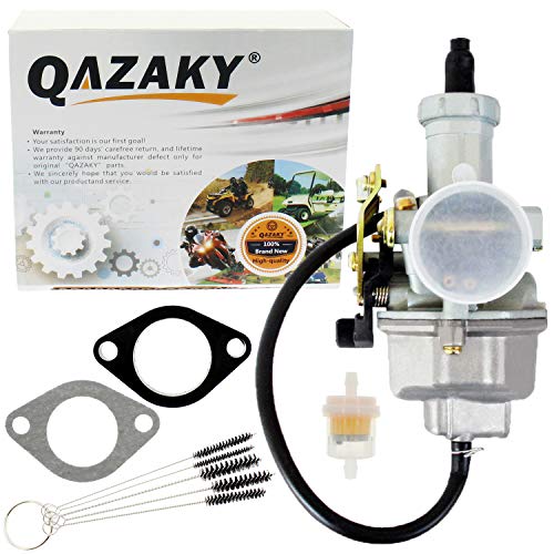 QAZAKY Pz27 Carburetor Carb Cable Choke 27mm for 4-stroke CG 125cc 150cc 200cc 250cc ATV Go Kart Dirt Bike Taotao Sunl Buyang Coolsport Lifan Kazuma Zongshen Chinese