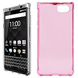 ZhaoCo BlackBerry KEYone Case, Ultra Thin Transparent Soft Gel TPU Silicone Case Cover for BlackBerry KEYone/Mercury - Clear pink