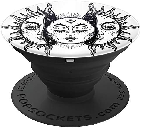 Mystical Occult Mystic Sun Moon Spooky Witch Goth Wiccan - PopSockets Grip and Stand for Phones and Tablets