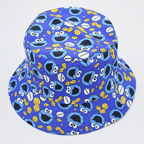 YLX Sommer-Anglerhut, wendbar, Cartoon-Hut, für Damen und Herren, Street Hip Hop, Fischerhut, Vintage-Stil, bedruckt… – Bild 5