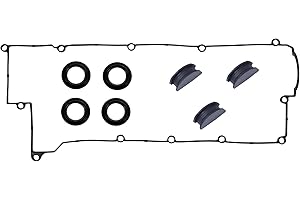 AUCERAMIC VS50583R Valve Cover Gasket Set Fit for 2003-2012 Hyundai Elantra Tiburon Tucson Kia Spectra Sportage Spectra5 2.0L