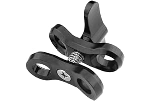 Butterfly Clip Clamp Open Hole Diving Light Bracket Connector for Tripod Ball Head Mount Adapter spor Diving Light Underwater