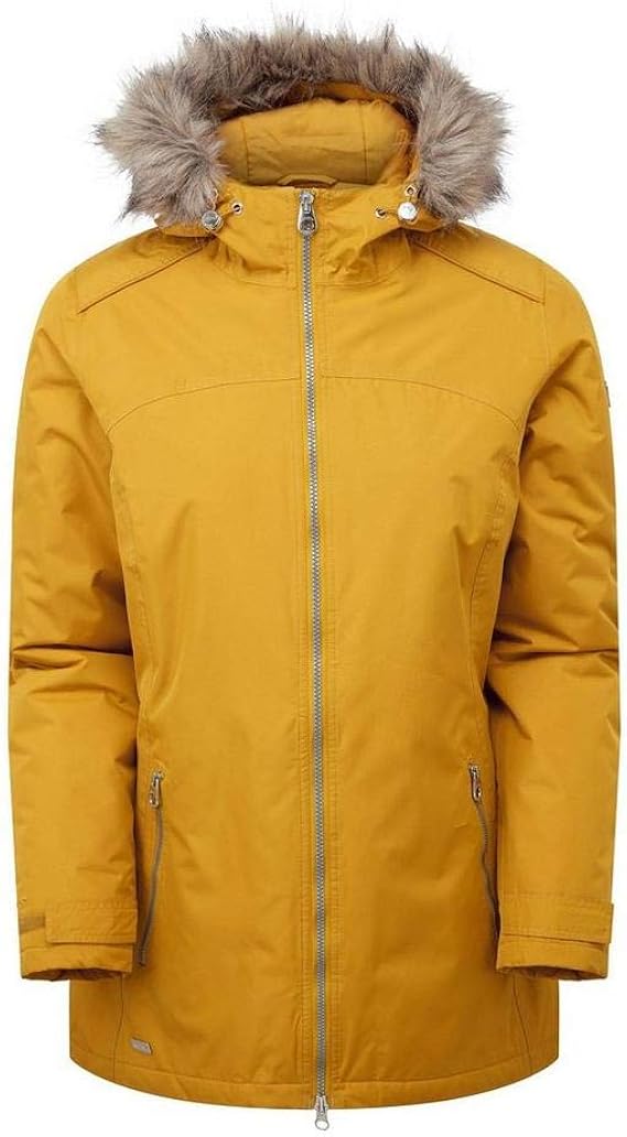 Regatta Women's Lorynn Insulated Waterproof Jacket, Yellow, UK10 Amazon.co.uk Clothing