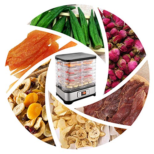 image for Hauture Food Dehydrator Machine, Digital Timer and Temperature Control