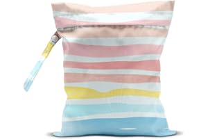 zcyxuuw Wet Bag, Wet Dry Bag, Wet Bag for Swimsuit, Travel, Beach, Pool, Diapers, Dirty Yoga Gym Clothes, Makeup Bag, Waterproof Reusable Beach Bag Ocean Decor Starfish Sea Horse Anchor