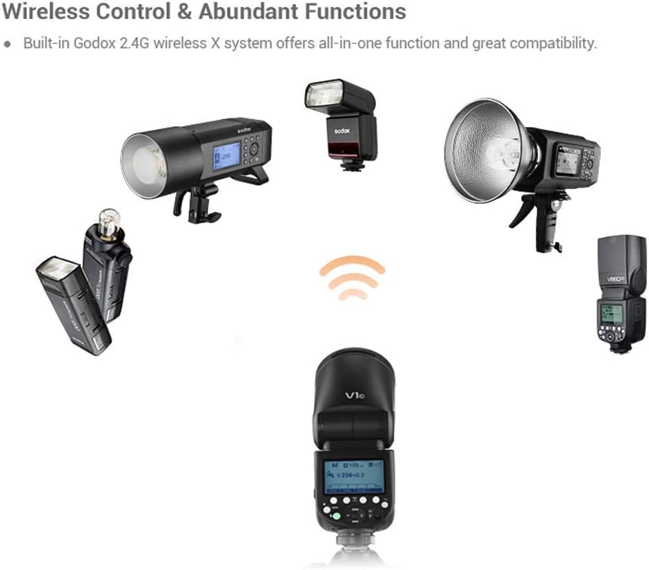 Godox V1-S V1S Round Head Camera Flash for Sony 1/8000 HSS 2.4G Wireless X System Flash Speedlight for Studio Portrait Wedding Photography - Image 4