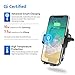 Qi Wireless Charger Car Mount - Corehan Automatic Clamping Car Fast Wireless Charger with Air Vent Phone Holder Dashboard Cell Phone Holder & Car Charger, Compatible with iPhone Galaxy Phone