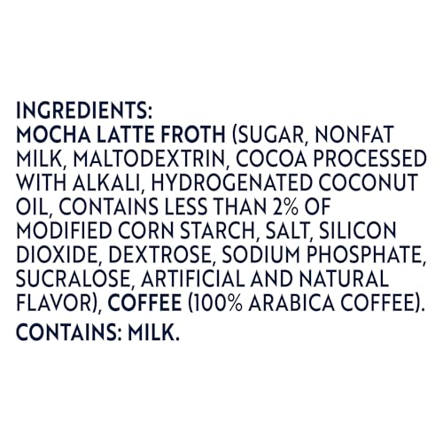 GEVALIA FROTHY 2-STEP ARTIFICIALLY FLAVORED MOCHA LATTE ESPRESSO STYLE K-CUP COFFEE PODS & FROTH PACKETS KIT, 6 CT BOX