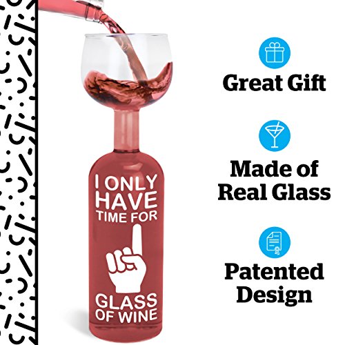 BigMouth Inc. Ultimate Wine Bottle Glass Holds an entire 750mL Bottle