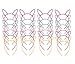 Plastic Easter Bunny Ears Headbands (24 pieces, 6 colors); Fun Rabbit Ear Party Favors, Dress-up, Costumes, Easter & More (24-pack, multicolored)