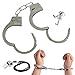 Police Toy, Police Metal Handcuffs Heavy Duty Diecast with Whistles Police Costume for Kids and Boys Party Favors Costume Props Alloy, 9 PCS