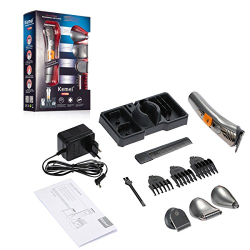 Mens Shaver,T-Antrix 7 in 1 Professional Grooming Kit, Beard Trimmer,Electric Razor, Noes and Ear Hair Trimmer, Hair Clippers for Men with 3 Guide Combs [Rechargeable] [Waterproof] - Thumbnail 6