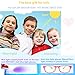 Blue Light Blocking Glasses for Kids Gaming Glasses Fashion Frame Computer Screen Glasses Reduces Eyestrain Girls Boys Age 3-10 (Pink-Cyan 126mm)