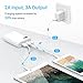 10000mAh Portable Charger,(Smallest) (LCD Display) (Powerful) Ainope External Battery Pack/Battery Charger/Phone Backup Power Bank with Dual USB Output(3.1A),Perfect Carry for Travel-White