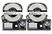 2PK Onirii Compatible Epson Labelworks Label Tape Cartridge LW-400 LW-500 LW-600 LC-5WBN9(LK-5WBN) Black On White Label Maker Tape Refill Cartridge 18mmx26.2ft