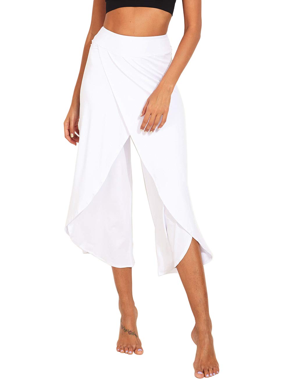 Split Trousers Flared Yoga Pants Ladies 