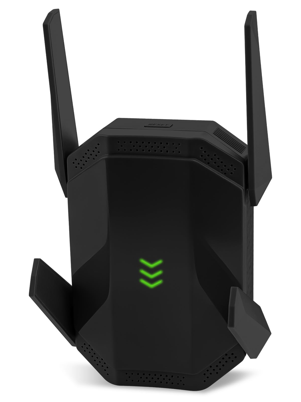 Photo 1 of AX3000 WiFi 6 Extender, Dual Band WiFi Extender Signal Booster, Internet Booster with Gigabit Ethernet Port, Covers Up to 12,000sq.ft and 99 Devices, Faster Speed and Easy Setup, Black