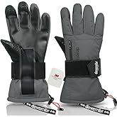 devembr Snowboarding Gloves with Wrist Guards, Ski Gloves Touchscreen