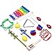 Musical Instruments for Toddlers Early Childhood iPlay iLearn 28 PC Percussion Set Cymbals Triangle with striker Rhythm Sticks Tambourine Maracas Castanets Bell Shakers Clacker-NEW VERSION July 2017
