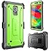 Samsung Galaxy Note 4 Case, SUPCASE [Heavy Duty] Belt Clip Holster Case for Galaxy Note 4 [Unicorn Beetle PRO Series] Full-body Rugged Hybrid Protective Cover with Built-in Screen Protector (Green/Gray), Dual Layer Design + Impact Resistant Bumper