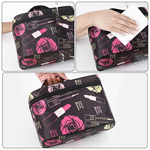 Shaui&Rulyn Women Portable Cosmetic Bag Cute Makeup Travel Case Multifunctional Make up Bag,Toiletry Bag Travel Bags for Women Girls (Polka Dots) 5 Shaui&Rulyn Women Portable Cosmetic Bag Cute Makeup Travel Case Multifunctional Make up Bag,Toiletry Bag Travel Bags for Women Girls (Polka Dots)