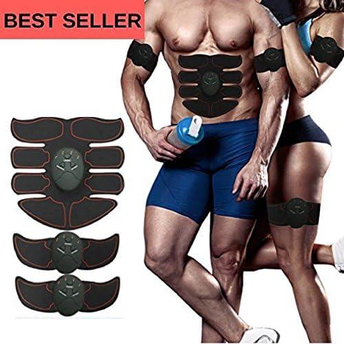 ABS Abdominal Muscle Toner Muscle Trainer, Toning Belt, Smart Fitness EMS Toning Wireless For Abdominal/Leg/Arms/Glutes for Home Office Training Men Women