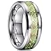 King Will Aurora 8mm Gold Celtic Dragon Luminou Glow Tungsten Carbide Wedding Ring for Men Women