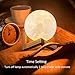 RMFSH Moon Lamp with Text- Moon Night Light for Adults Kids Baby Wooden Stand Remote Touch Control and USB Rechargeable 16 LED Colors 4.8 inch (Small)