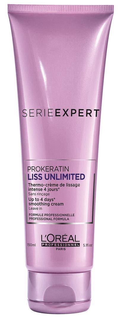 L'Oreal Professionnel Prokeratin Liss Unlimited Smoothing Cream Leave-in, 5.1 Ounce