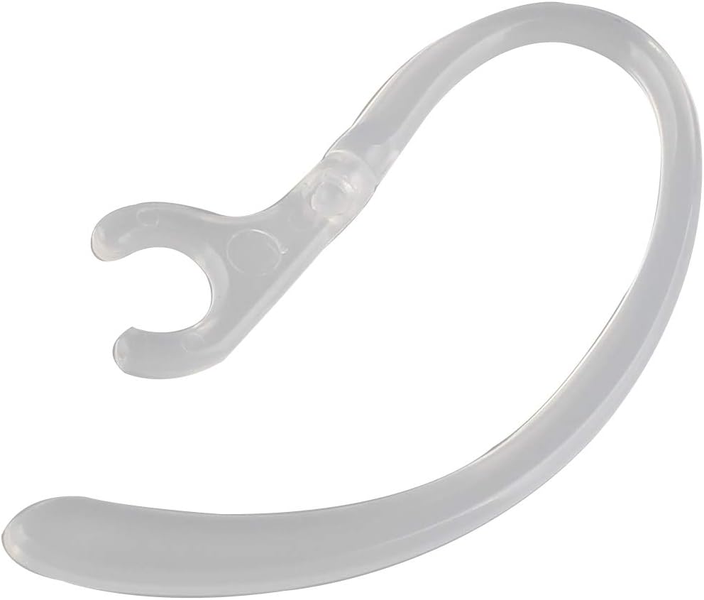 Futheda 10Pcs Bluetooth Headset Earpiece Receiver Clip 360 Degree Rotate Clamp Holder Earhooks Ear Loop Replacement (Transparent) - Image 3