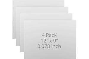 ZOFORTY 4PCS 14 Gauge 12 x 9 Inch Steel Sheet Metal Cold Rolled 304 Stainless Steel Sheets 0.08”(2mm) Thick Stainless Steel Plates Metal Sheets for DIY Projects Industrial Home Decoration