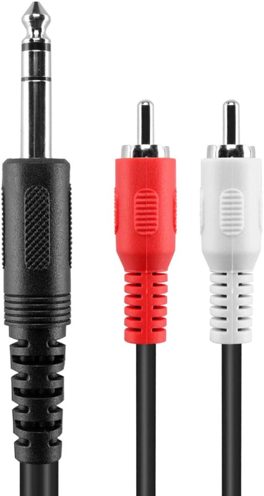TNP Premium 1/4 Inch (6.35mm) TRS to Dual RCA Cable 3 Feet Balanced TRS Cable 1/4 Inch to 2 RCA Y Splitter - Image 5