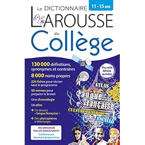Le Dictionnaire Larousse du collège