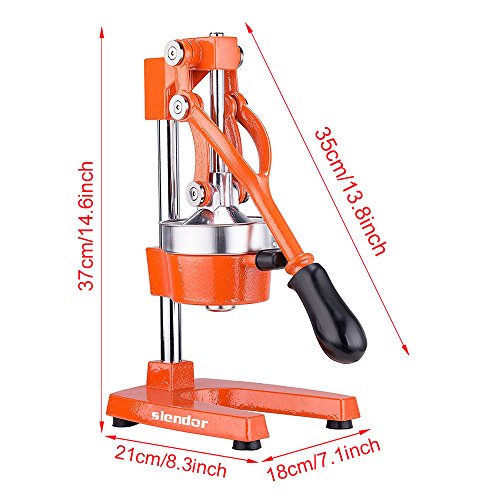 image for Slendor Commercial Citrus Press Fruit Squeezer Press Juicer Manual for