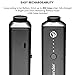 Easy Grinder Electric Spice Herb Grinder and Dispenser with Replacement Blades 2.5g Storage Chamber, Adjustable Magnetic Swing Tip, Rechargeable Battery, USB cord, and Cleaning Brush Black