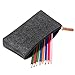 Hestya 4 Pieces Pencil Bag Pen Case Travel Bag Makeup Organizer Bag Multi-Functional Felt Pouch Zipper Bag for Pens, Pencils, Highlighters, Gel Pen (Light Grey Dark Grey)