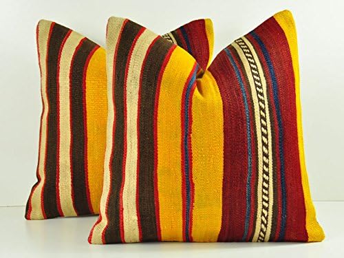 Set of 2 Kilim pillow covers, Kilim Pillow, Turkish Pillow, Bohemian Pillow, Kilim Cushions, Moroccan Pillow, Turkish Kilim, Decorative Pillows, Wool Pillow, tp10-08