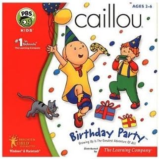 Amazon Com Caillou Birthday Party Party Fun Games Toys Games