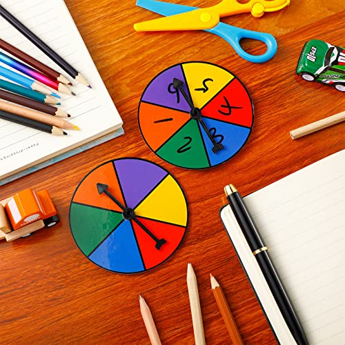 Chivao 10 Sets Game Spinner Wheel Square Blank Game Spinners Erasable