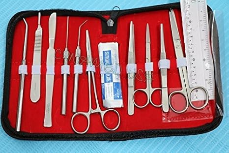 Set Of 20 Pcs Biology Lab Anatomy Medical Student Dissecting Dissection Kit With Scalpel Blades 22 Cynamed Usa Amazon Com Industrial Scientific