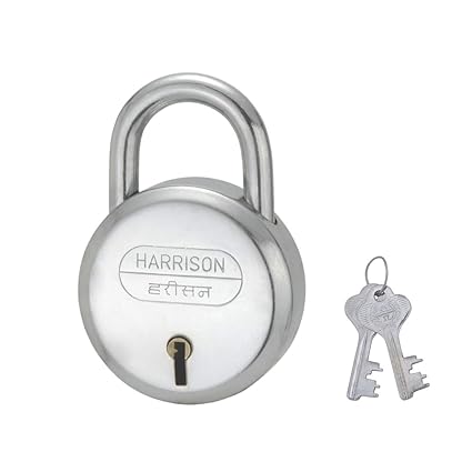 Harrison J-6/BCP-0264 Steel 6 Levers Padlock with 2 Keys