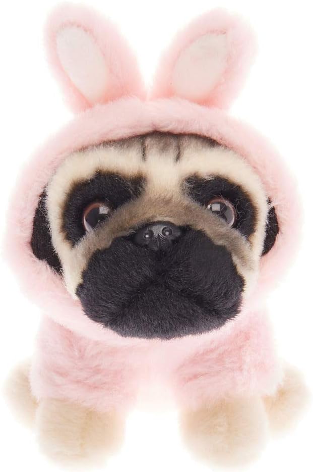 Claire's Girl's Doug The Pug™ Small Rabbit Soft Toy - Cream