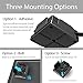 TotalMount Holder for Amazon Fire TV with 4 K Ultra HD with Smart Heat Management HDMI Cable Extension 0.6 m 3 Mounting Options Black