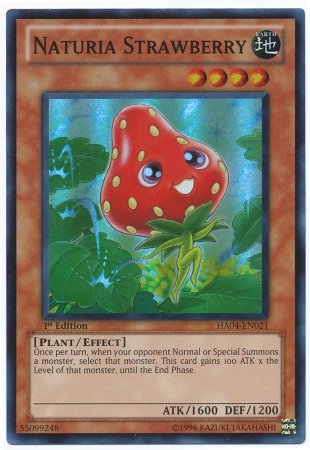 Yu-Gi-Oh! - Naturia Strawberry (HA04-EN021) - Hidden Arsenal 4: Trishulas Triumph - 1st Edition - Super Rare