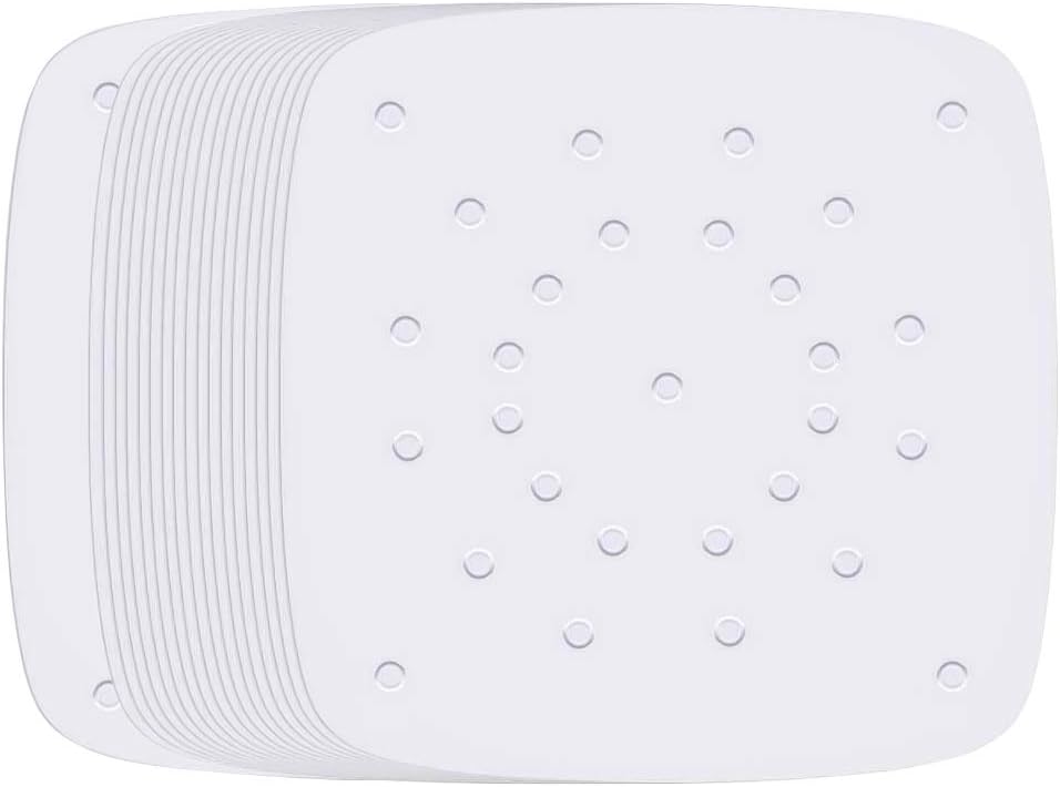 Square Air Fryer Liners, Set of 200, 6.5 Inch Square Air Fryer Parchment Paper/Perforated Parchment Paper for Air Fryer, Steaming Basket and More (5.5/7.5/8.5/9.5inch Available)